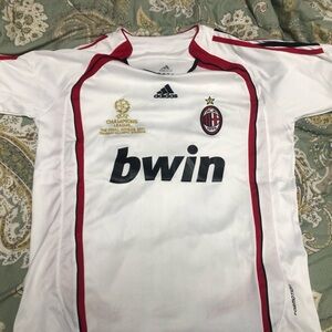 AC MILAN 2006/7 KAKA #22 AWAY RETRO SOCCER JERSEY BRAND NEW CHAMPIONS LEAGUE